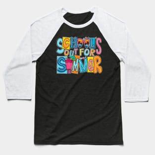 School's Out For Summer Teacher Student Last Day Of School Baseball T-Shirt